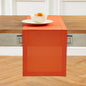 Solino Home Cotton Linen Table Runner Burnt Orange Hemstitch, 14 x 108 in | by SolinoHome