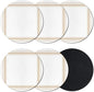 Coasters Set of 6, Modern Minimalist Art Round Drink Coasters by Unknown