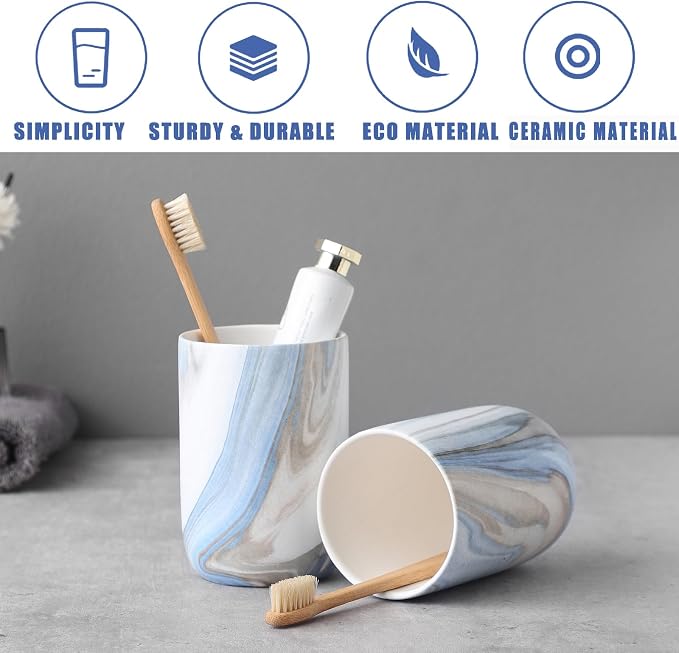 Blue Marble Toothbrush Holders - Image 5