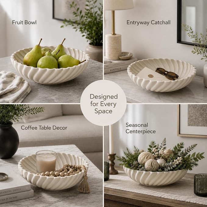Ceramic Decorative Bowl, Stylish Fruit Bowl - Image 5