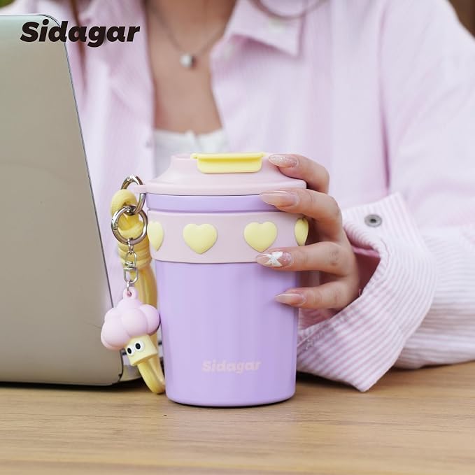 SDGA+ 12 oz Travel Coffee Mug Spill Proof Leak Proof, Stainless Steel Thermal - Image 4