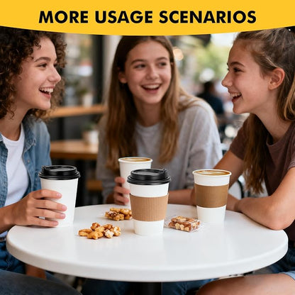 RACETOP 12 oz 50 pack Disposable Paper Coffee Cups - Image 8