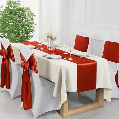 Manyshofu Rust Satin Table Runner 12x108 - Image 3