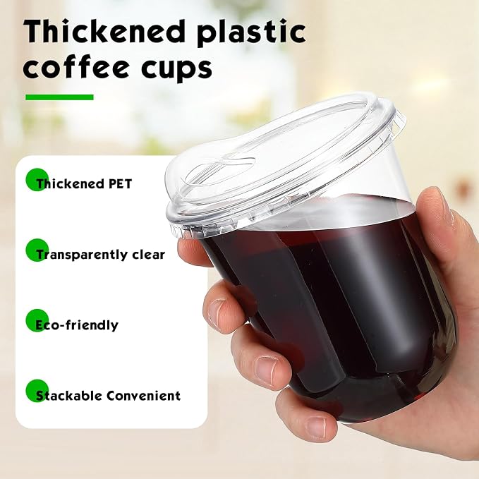 Baderke 25 Pcs Clear Plastic Cups - Image 4