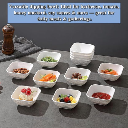 Kyraton Dip Bowls Set 12pcs 6oz, Condiment Server - Image 4