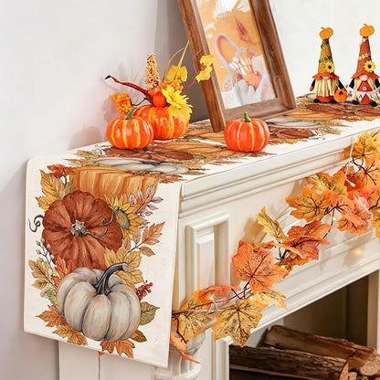 RABUSOFA Fall Table Runner 13x90 Inch Fall Decorations - Image 5