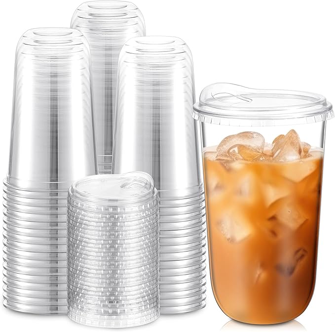 Baderke Clear Plastic Cups by Baderke