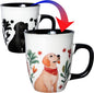 Dog Coffee Mug, Heat Changing Cup, 16 oz | Ceramic Cup by Asmwo