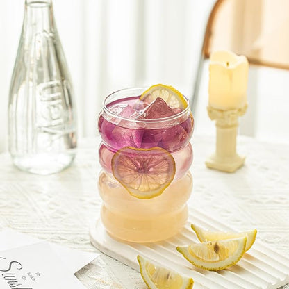 KEMORELA 2PCS Wave Bubble Beverage Glasses - Image 7