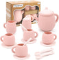 MCGMITT Silicone Tea Party Set, Toy Tea Set by MCGMITT