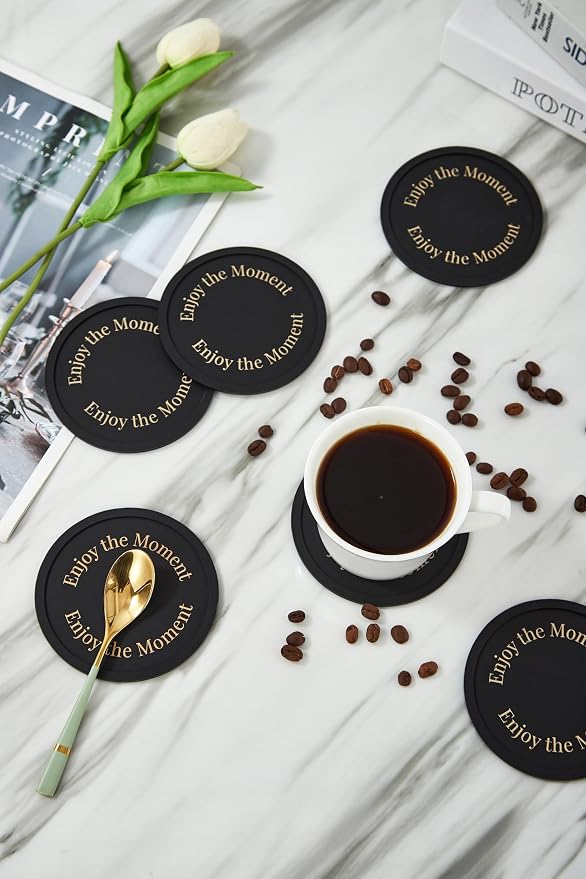 Silicone Coasters Set of 10, Premium Drink Coaster - Image 6