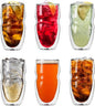 Ozeri Serafino Double Wall Insulated Iced Tea and Coffee Glasses by Ozeri