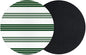 Black Striped Coasters Set of 2, Absorbent Coasters by Unknown