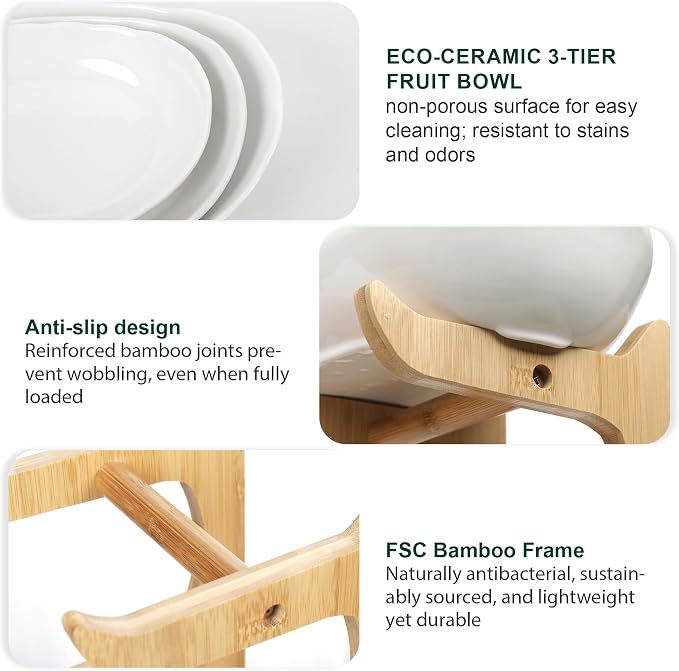 SEVEN SPARTA Fruit Bowl for Kitchen Counter - Image 4