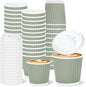 Whaline 100 Pcs Sage Green Disposable Espresso Cups by Whaline