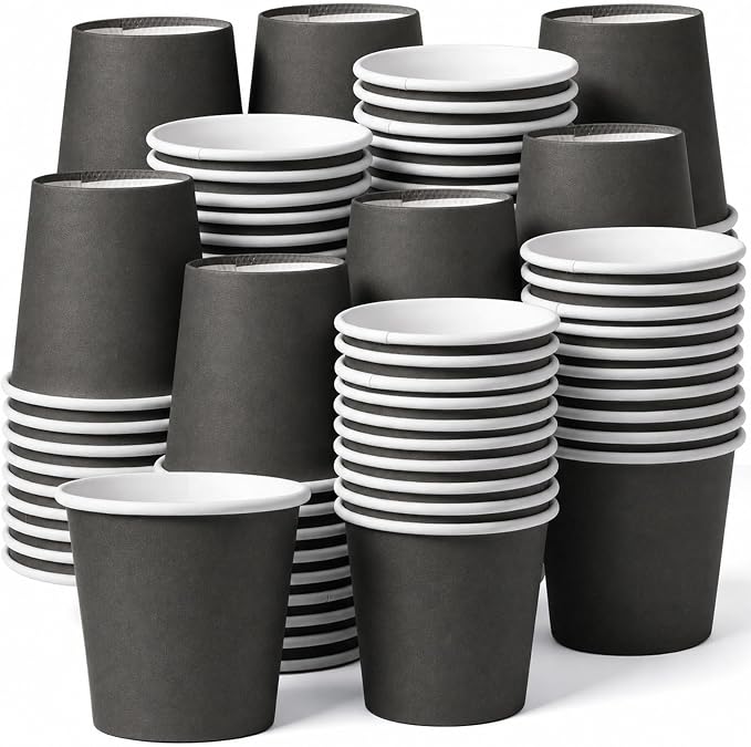 200 Pcs Mini Coffee Cups Brown Culture Cup 2oz Disposable Bathroom Cups Paper by Unknown