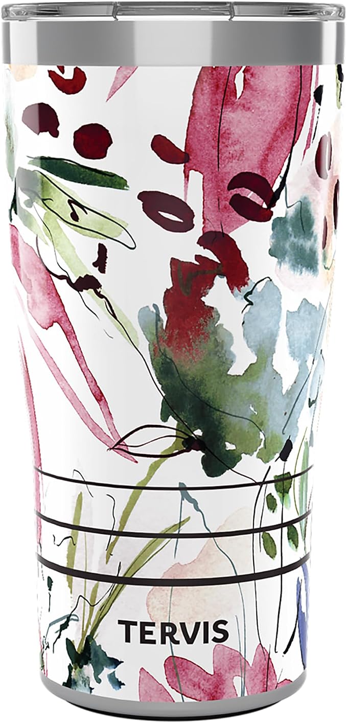 Tervis Traveler Sara Barrenson Floral Abstraction Triple Walled Insulated by TervisTumblerCompany