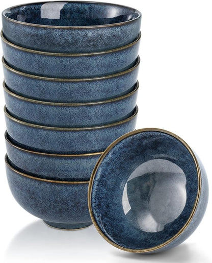 ZOOFOX Set of 8 Small Bowls, 10 Ounce Ceramic Bowls by zoofox