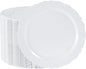 100 Pieces White Plastic Plates by Conflech