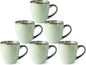 GBHOME Ceramic Coffee Mugs Set of 6, 12oz Stoneware Coffee Mugs Set by GBhome