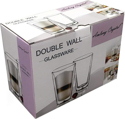 Amlong Crystal Double Wall Glass Tumbler, Highball Glass - Image 4