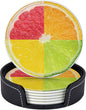6 Pack Tropical Colorful Lemon Coaster by GTEVUTS