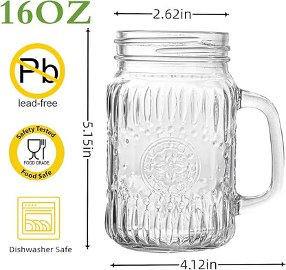 SUT Mason Jar Drinking Glasses - Image 2