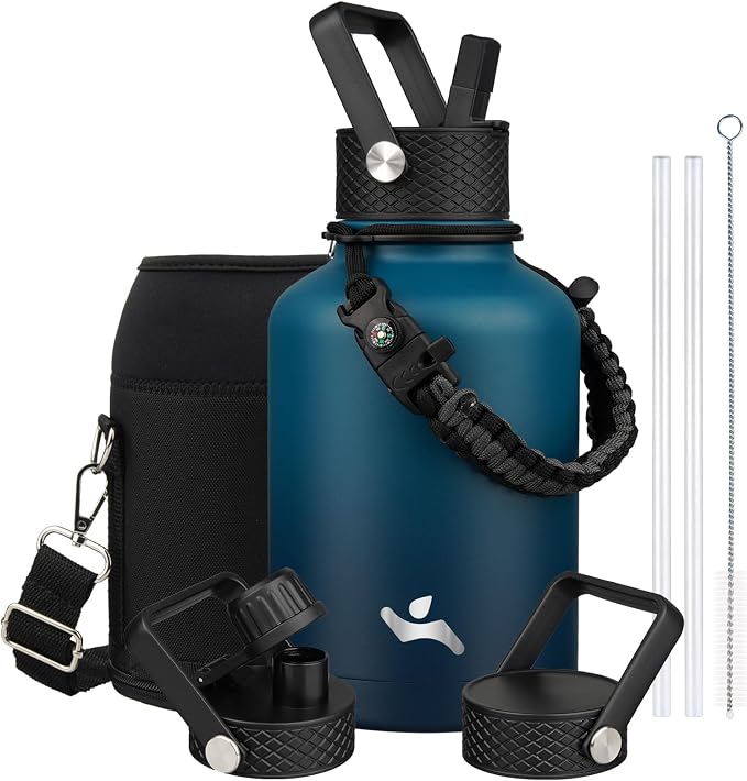 Konokyo 50 oz Insulated Stainless Steel Water Bottle Jug by Konokyo