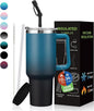 BENZZO 40 oz Tumbler with Handle and Straw Lid Travel Mugs Insulated by BENZZO