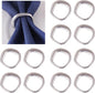 Set of 12 Silver Napkin Rings, Premium Alloy Shiny Napkin Holder Buckles Mobius by MagicRealForBetterLife