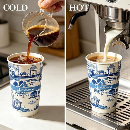 Disposable paper coffee cups | Hot & Cold Beverage, Thickened Leak-Proof - Image 3