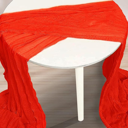 10 Pack Red Cheesecloth Table Runner 35x120 Inch 10Ft Rustic Gauze Cheese Cloth - Image 2
