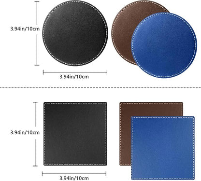 Custom Personalized Leather Coasters - Image 2