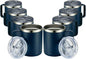 MEWAY 12oz Coffee Mug With Handle 8 Pack Bulk, Stainless Steel Insulated Travel by MEWAY