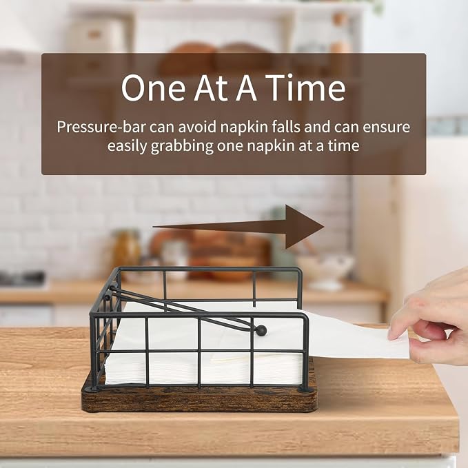 YINMIT Napkin Holder for Table, Farmhouse Napkin Holders - Image 3
