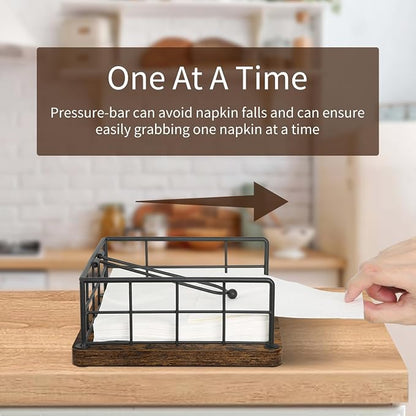YINMIT Napkin Holder for Table, Farmhouse Napkin Holders - Image 3