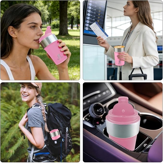 17oz Insulated Travel Coffee Mug, Stainless Steel Cup - Image 6