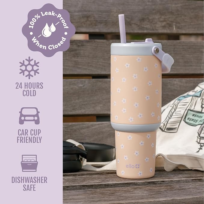 Ello Oasis Go+ 32oz Insulated Stainless Steel Tumbler - Image 4