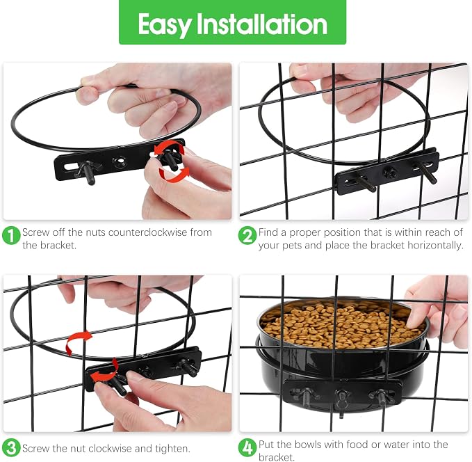 2 Pcs Large Dog Food Water Bowl - Image 6