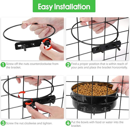 2 Pcs Large Dog Food Water Bowl - Image 6