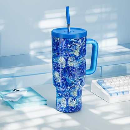 Meoky Tumbler with Handle and Straw - Image 7