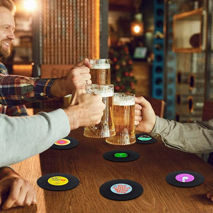 Retro Vinyl Record Coasters - Image 6