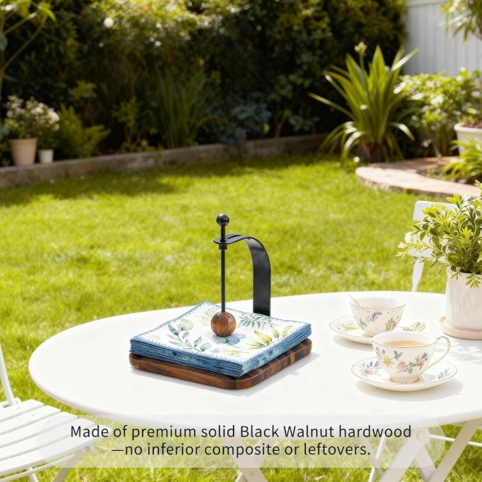 South American Rain Wood Napkin Holder - Image 6