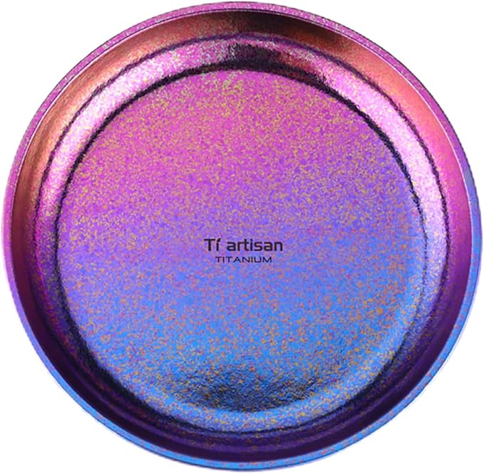 Titanium Plate Camping Picnic Tableware 27fl oz Cooking Utensils Extremely by Tiartisan