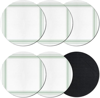 Simple Lines Coasters Set of 6, Absorbent Coasters by Unknown