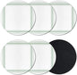 Coasters Set of 6, Simple Lines Round Drink Coasters by Unknown