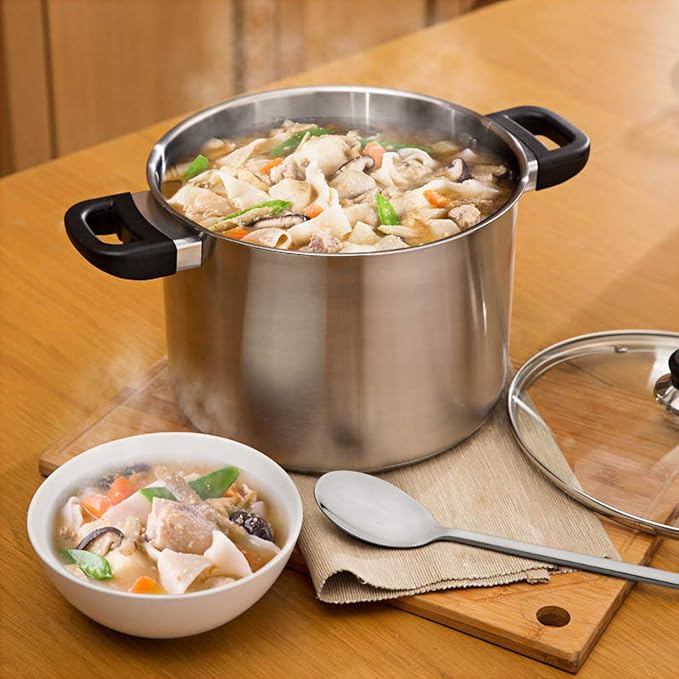 IQCWOOD Spoons, 8.5 Inch Stainless Steel Soup Spoons | Korean Soup Spoons - Image 6