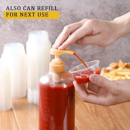VITEVER Portion Cups With Lids, Small Plastic Containers with Lids, Airtight - Image 7