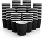 JollyPack Disposable Paper Coffee Cups, 8 oz, 120 Pack, Insulated Ripple Wall by JollyPack