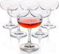 FAWLES Crystal Coupe Glasses, 7 Ounce, Elegant Short Stem Design, Sweet Wine by FAWLES